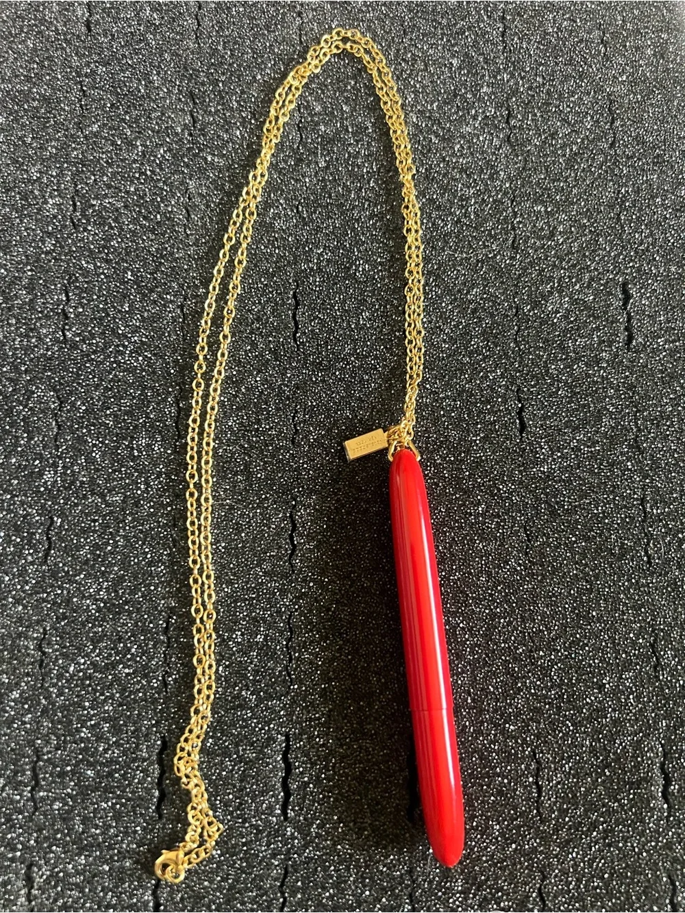 Vintage Kate Spade red pen necklace